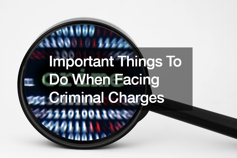Important Things To Do When Facing Criminal Charges
